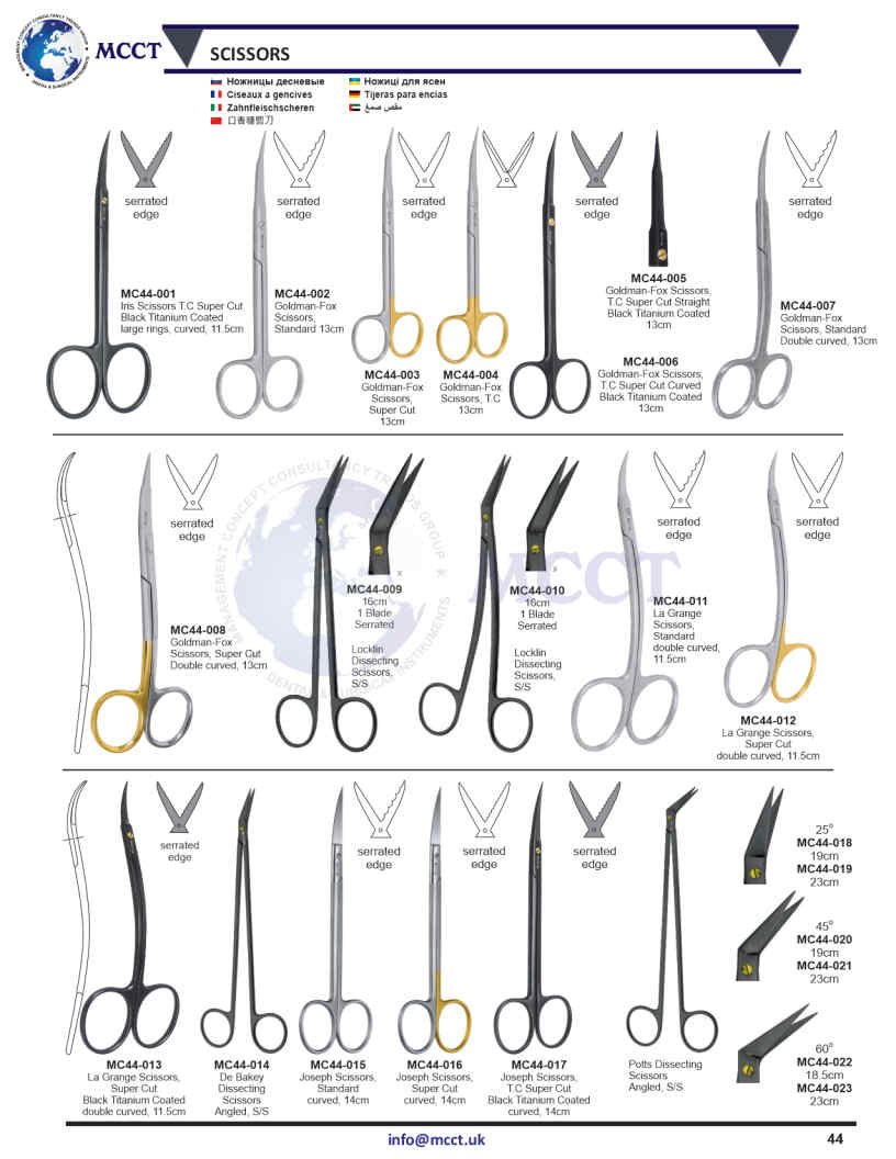 MCCT Instruments